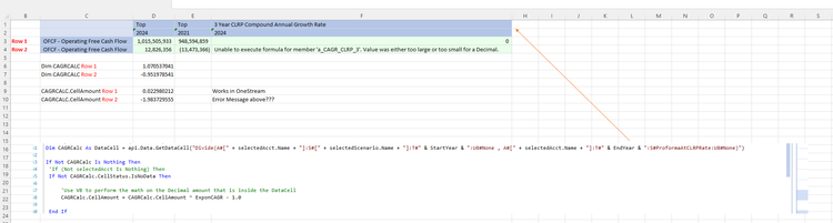 Math - highlighting intersection with error via a QuickView