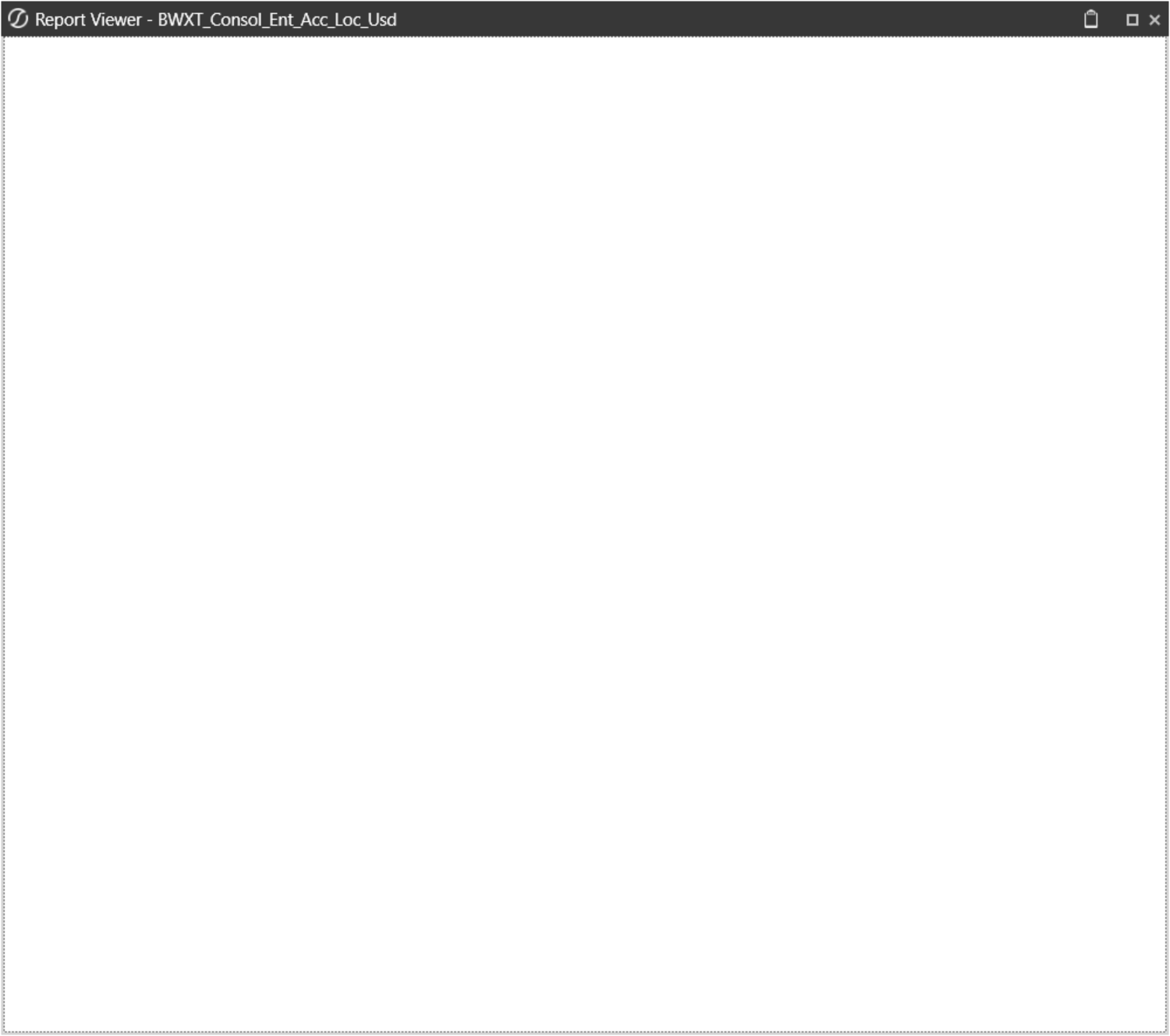 Unable to see report view results in 8 4 onestream community